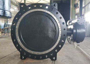 DN1000 فلنج اتصال دو طرفه Offset شیر پروانه ، آهن ریخته فلز صندلی شیر پروانه